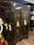Vintage Chinese Black Lacquer 4-Panel Coromandel Screen 6ft Hand Painted For Sale - Image 4 of 5