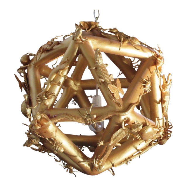 Late 20th Century Cabinet of Curiosities Polyhedron Chandelier For Sale