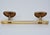 Gold Art Deco Shield-Shaped Coat Hooks in Gilt and Silver Metal, 1940s For Sale - Image 8 of 12