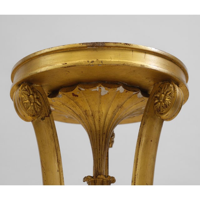Antique Gesso and Giltwood Torchère, 1880s For Sale - Image 5 of 14