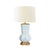 Traditional Matthew Izzo Home "Catalina Bloom" Handpainted Tole Table Lamp With Cream Silk Shade For Sale - Image 3 of 3