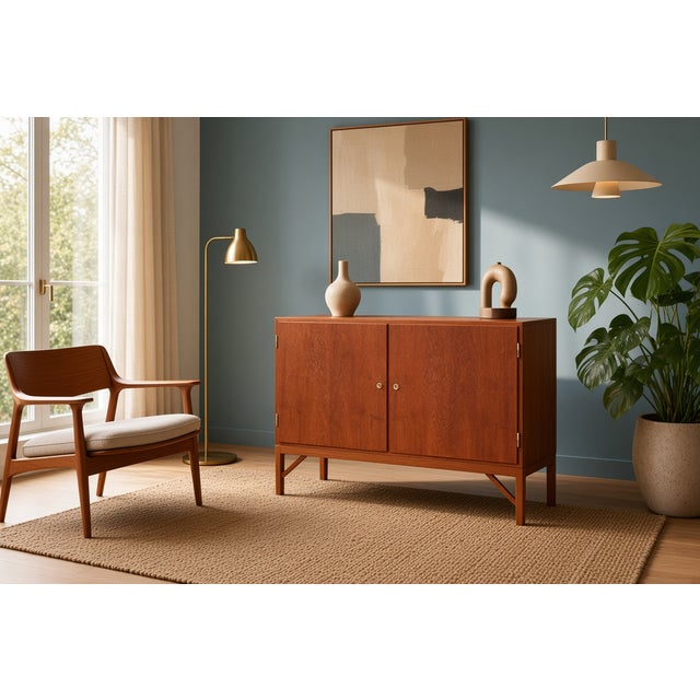 China Cabinet Model 132 in Teak by Børge Mogensen for FDB, 1960s For Sale - Image 13 of 16