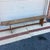 19th C. Lancaster County PA Raw Pine Mortised Bench (76.25") An authentic 19th-century Pennsylvania primitive mortised...