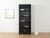 Black Tambour Door Cabinet in the style of Aldo Van Den Nieuwelaar For Sale - Image 8 of 8