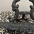 19th-Century Victorian-Style Ornate Cast Iron Tabletop Display Easel For Sale - Image 4 of 8