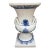Monumental Blue & White Majolica Grecian Urn With Jupiter Ammon Motifs For Sale