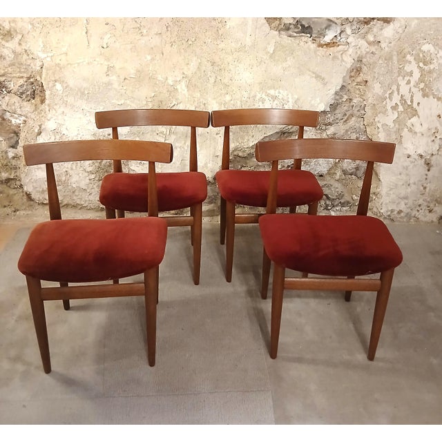 Dining Chairs by Hans Olsen for Frem Røjle, 1960s, Set of 4 For Sale - Image 12 of 12