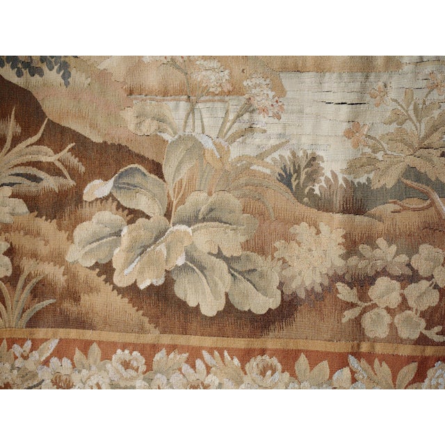 French Castle Gobelin, 1740s For Sale - Image 3 of 11