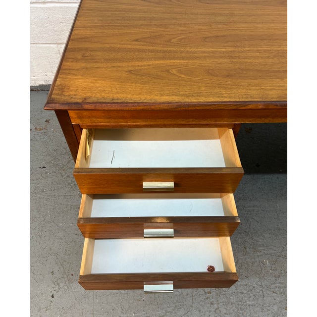 Mid 20th Century Farso Stolefabrik for Maurice Villency Mid Century Danish Teak Desk For Sale - Image 15 of 18