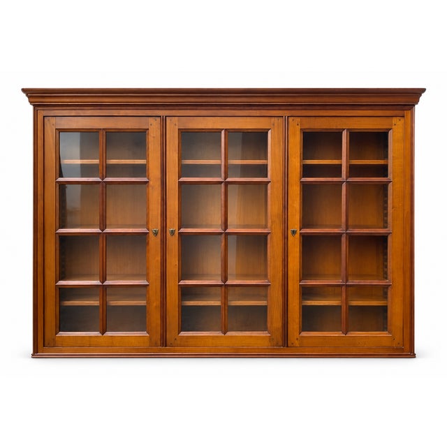 French Louis Philippe Style Bookcase in Fruitwood, 1960s For Sale - Image 10 of 18