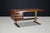 Italian Walnut Desk with Brass Base, Italy, 1950s For Sale - Image 14 of 18