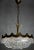 Brass Crystal 24 Karat Gold Plated Five-Light Chandelier, 1970s For Sale - Image 9 of 11