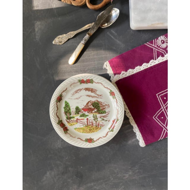 1940s Norwegian Figgjo Flint 5 7/8” Plates - Set of Seven (7) For Sale - Image 9 of 9