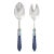 VIETRI Aladdin Antique Flatware Blue Salad Server Set - 2 Pieces For Sale