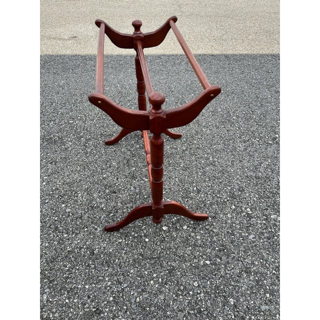 1960s Wooden Quilt Rack For Sale - Image 4 of 4