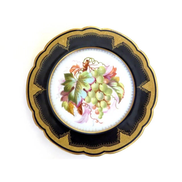 Porcelain Plates With Fruit Motifs - Set of 6 For Sale In New York - Image 6 of 8