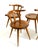 Mid-Century Wood Sprouted Low Back Chairs, 1950s, Set of 5 For Sale - Image 15 of 18