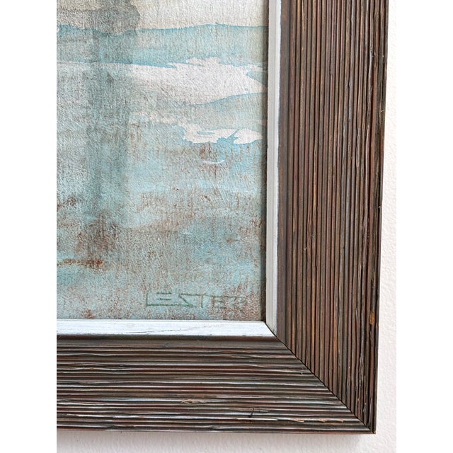 20th Century Impressionist Harbor Scene, Framed For Sale - Image 9 of 16