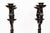 French Brown Wrought Iron Candelabras by Charles Piguet, 20th Century, Set of 2 For Sale - Image 11 of 16