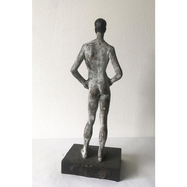 Italian Cast Bronze Man Sculpture by Aron Demetz, 2004 For Sale - Image 13 of 18