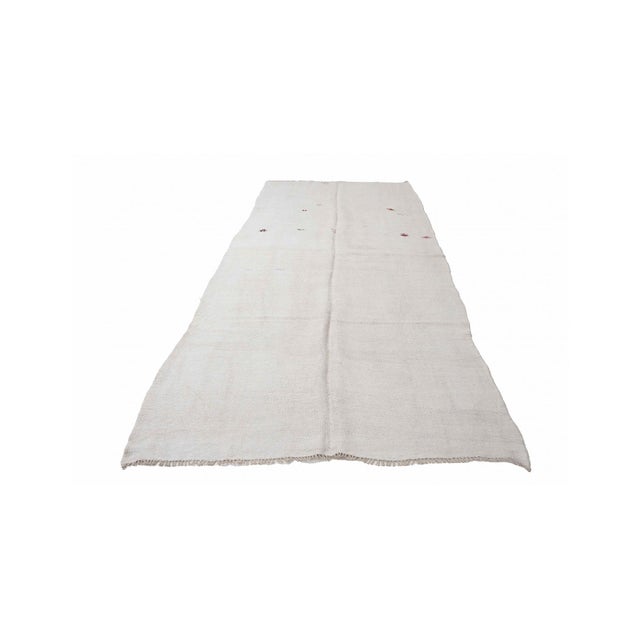 Mid-Century Modern Vintage Turkish Hemp Kilim Rug - 5`5" X 12`8" For Sale - Image 3 of 6