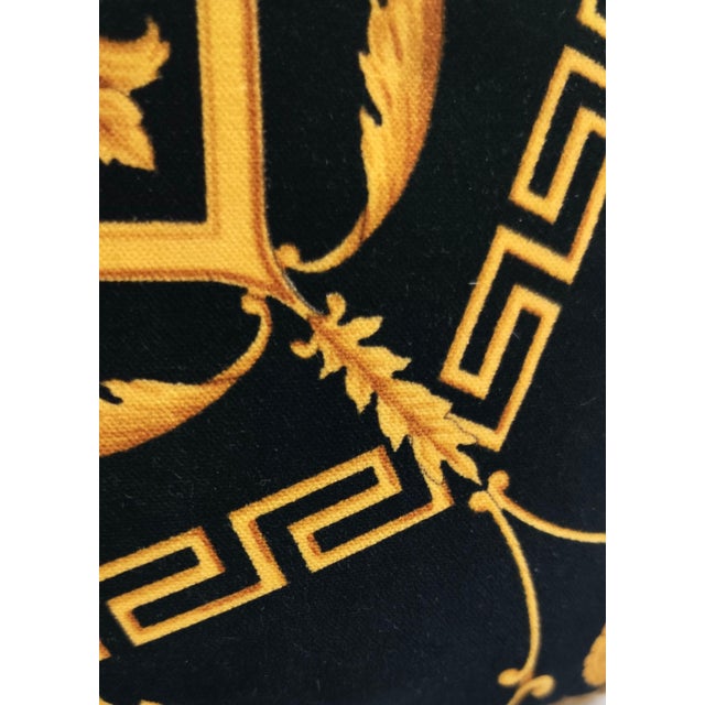 Black Throw Pillows from Gianni Versace, 1980s, Set of 2 For Sale - Image 9 of 12