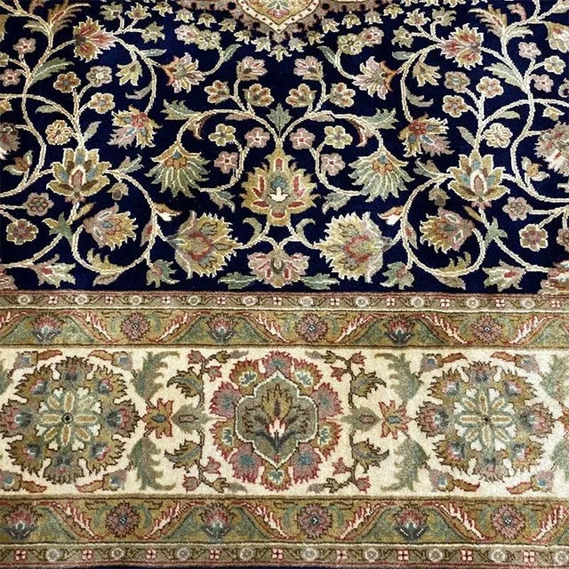 2010s 2010s Handwoven Tabriz Style Area Rug 8’0″ X 9’8″ For Sale - Image 5 of 11