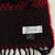 Versace Red & Black Printed 100% Wool Scarf For Sale - Image 6 of 10