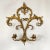 Vintage Spanish Gilded Metal Candle Wall Sconce For Sale - Image 10 of 10