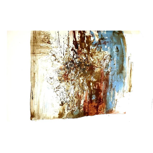 Zao Wou-ki - Original Lithograph - Abstract Composition 1962 For Sale - Image 9 of 9