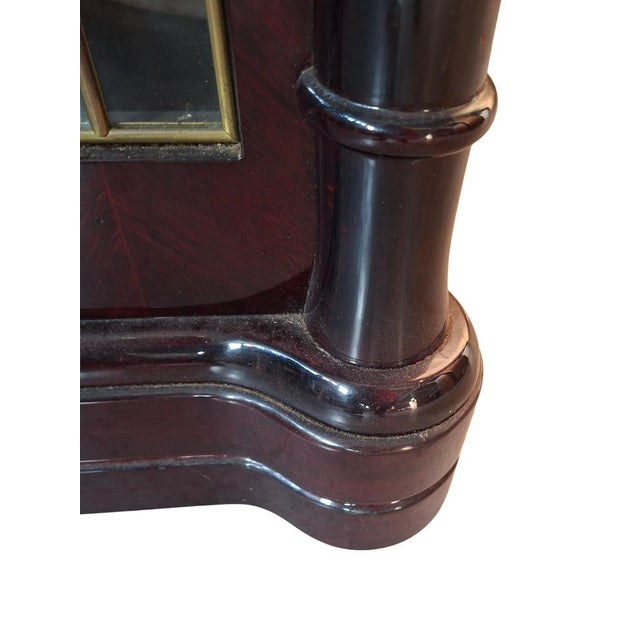 Brown Vintage Burl Revolving Bar Cabinet in Mahogany from Mastro Cappellini, 1970s For Sale - Image 8 of 18