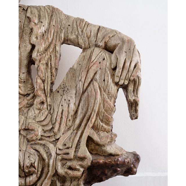Chinese Qing Style Sculpture Figure of Bodhisattva Guanyin For Sale - Image 14 of 18