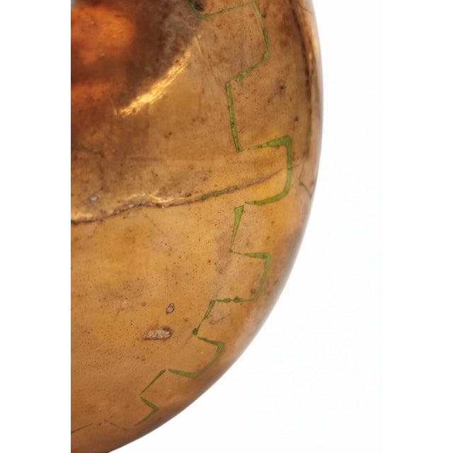 Late 19th Century Antique Hand-Wrought Copper Stock Pot W/ Brass Handles — French, C. 1900 For Sale - Image 5 of 10