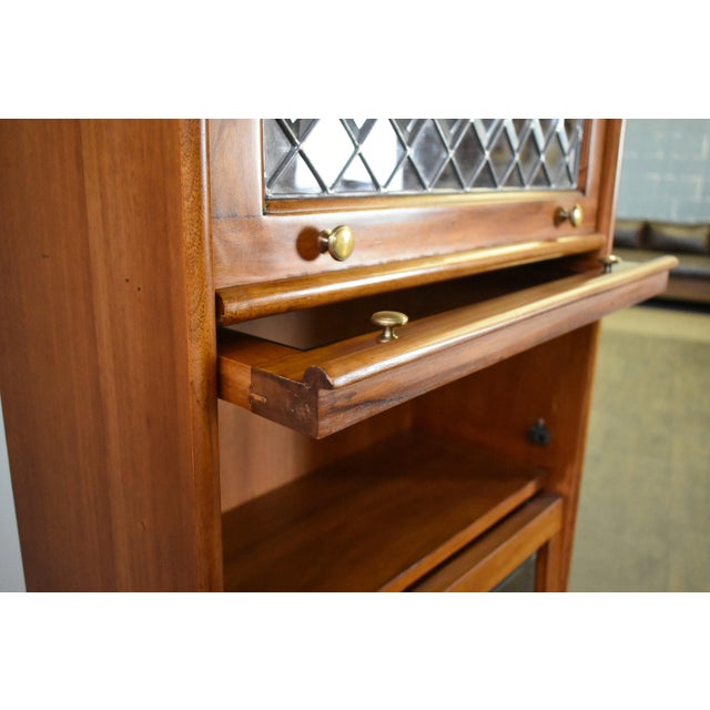 Brown Legacy 4 Stack Barrister Bookcase - Light Brown Walnut For Sale - Image 8 of 10