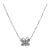 14k(585) White Gold Natural Diamond Butterfly Pendant Necklace With Chain For Sale