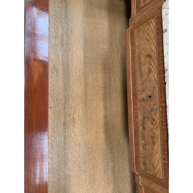 20th Century Chest of Drawers with Central Projection in Amaranth and Rosewood For Sale - Image 12 of 14