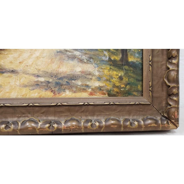 1920s Golden West Autumn Path in the Country by Dave Mitchell C.1924 For Sale - Image 5 of 8