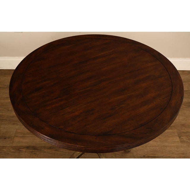 Theodore Alexander Theodore Alexander Pair Of Round L'Usine Bistro Accent Tables For Sale - Image 4 of 18