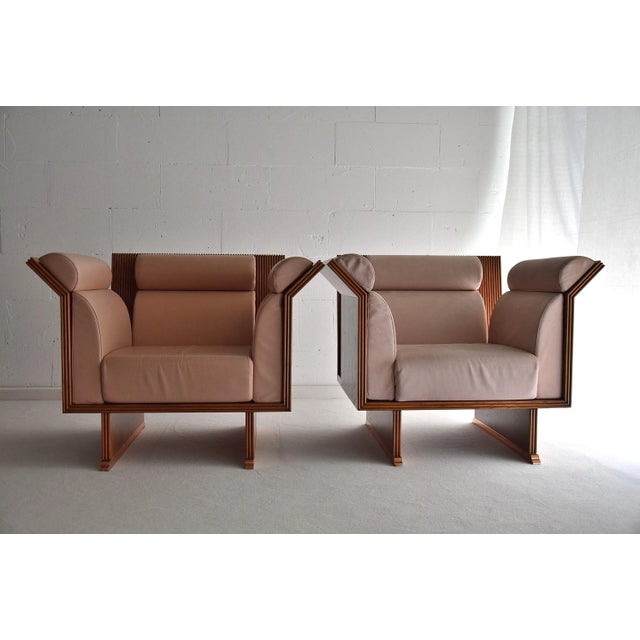 Set of Poltrona Pretenziosa Lounge Chairs by Ugo la Pietra for Busnelli, 1983 For Sale - Image 11 of 11