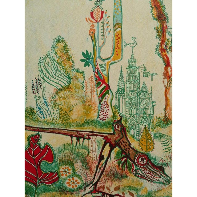 Marcel Genay (1928-1993) The Enchanting Castle Original color lithograph Signed in pencil Limited edition of 285 copies...