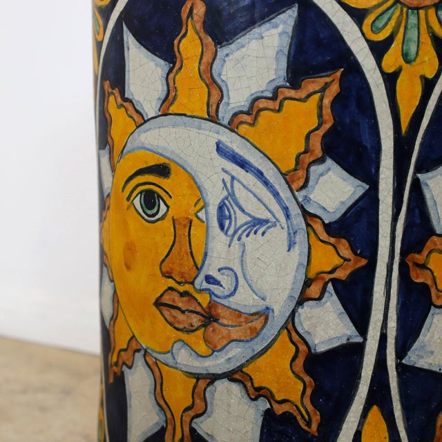 Mid 20th Century Mexican Glazed Ceramic Planter For Sale - Image 15 of 17