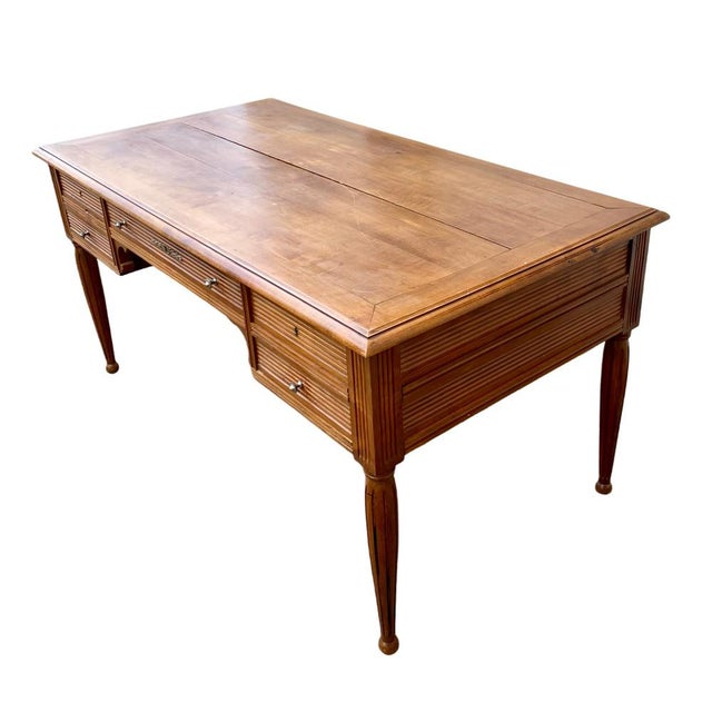 Vintage Directoire Style Flat Desk, 1940s For Sale - Image 3 of 9