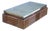 Wooden and Brass Tobacco Box, 1970s For Sale