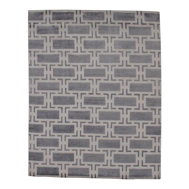 Pasargad N Y Modern Pure Bamboo Silk Hand Knotted Area Rug 8 X 10 Chairish