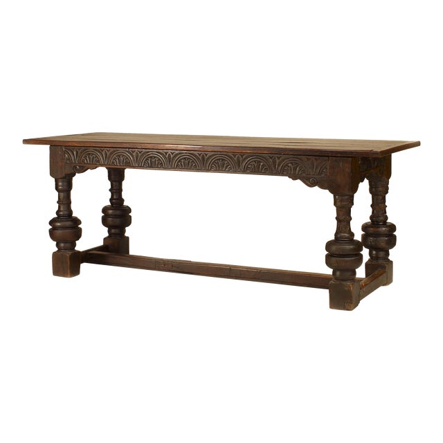 Italian Renaissance Oak Refectory Table with Late 19th Century Top ...
