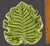 Ceramic Late 20th Century Monterey Green Tropical Monstera Leaf Shaped Serving Plates - Set of 3 For Sale - Image 7 of 9