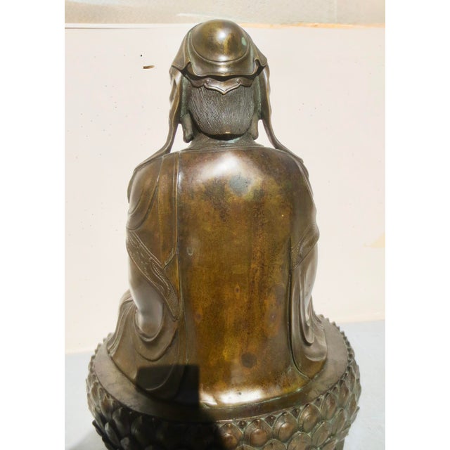 Metal Bronze Buddha Quan Yin, Avalokiteshvara. For Sale - Image 7 of 13