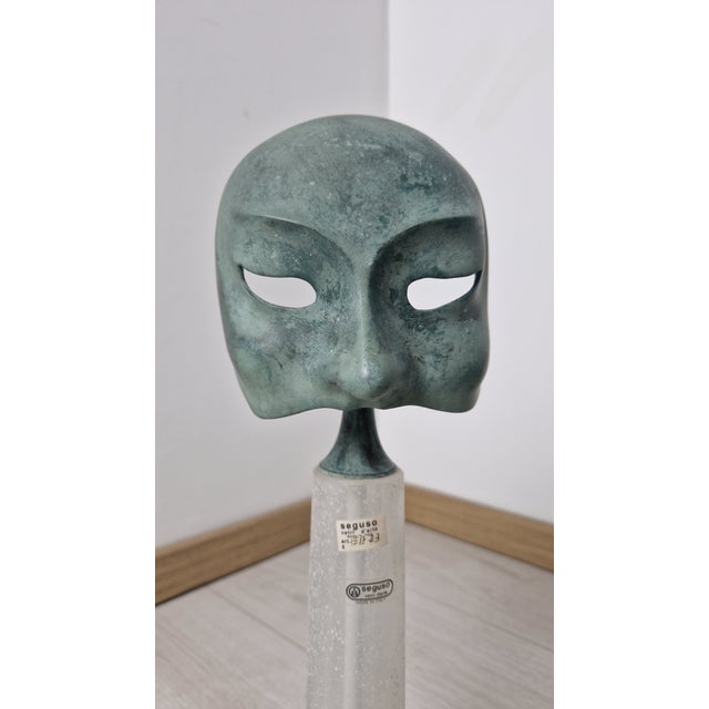 1980s Table Lamp Model in Glass and Bronze by Elin Raaberg Nielsen for Seguso Vetri Darte, 1980s For Sale - Image 5 of 18
