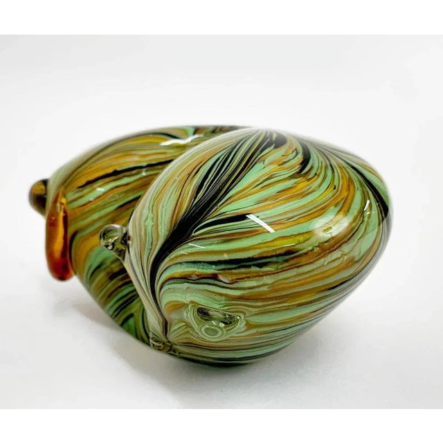 Mid-Century Italian Multicolored Murano Glass Cat Sculpture, 1970s For Sale - Image 14 of 16