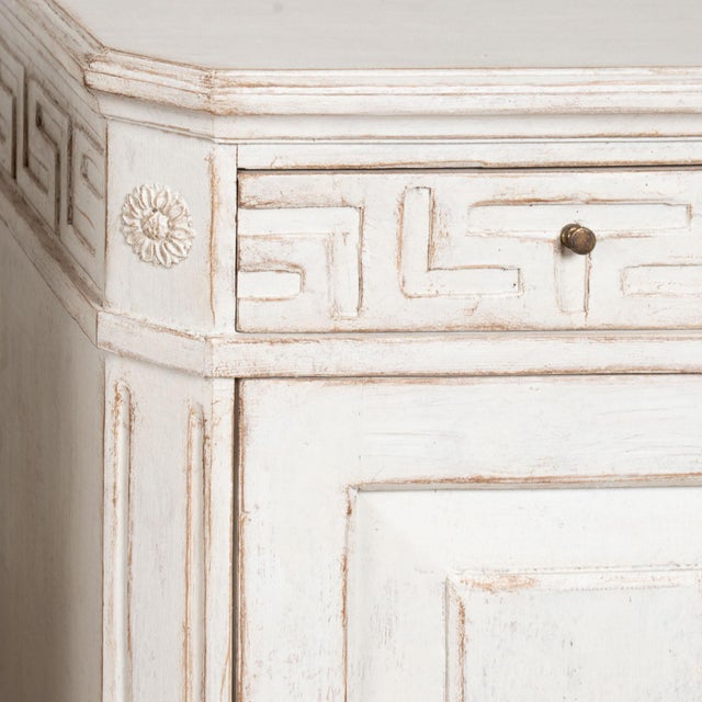 White Early 20th Century Swedish White Nightstands, Pair For Sale - Image 8 of 12